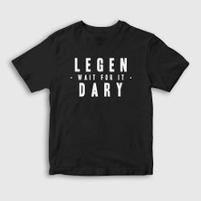 Presmono Unisex Çocuk Siyah Legendary How I Met Your Mother T-Shirt