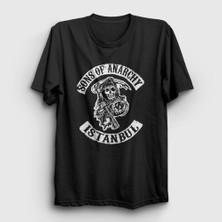Presmono Unisex Siyah Istanbul Sons Of Anarchy T-Shirt