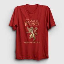 Presmono Unisex Kırmızı Lannister Game Of Thrones T-Shirt