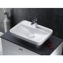 Turkuaz Cerastyle Turkuaz Lal Tezgah Üstü Lavabo 60*42  cm