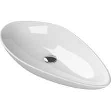 Turkuaz Cerastyle Turkuaz Olıve Tezgah Üstü Lavabo 75*38  cm
