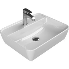 Turkuaz Cerastyle Turkuaz One Tezgah Üstü Lavabo Lavabo 55*45  cm (B.delıklı)