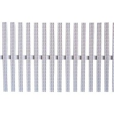Gemaş Havuz Savak Kanal Izgarası Plastik 20 cm Tek Geçme (1 Metre)