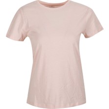 Lumberjack CT131 Basic Modal C Neck Pembe Kadın Kısa Kol TShirt