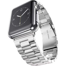 noktaks - ​​​Apple Watch 44mm - Kordon Metal Kordon - KRD-04 - Gümüş - T11071