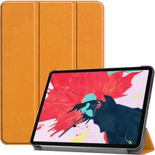 Fuchsia Apple iPad Pro 11 Inç 2020 Exclusive Smart Cover Akıllı Stand   Turuncu