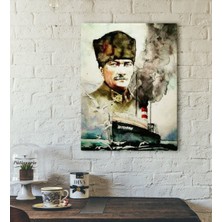 BK Gift Atatürk Tasarımlı Kanvas Tablo-23 30X50CM