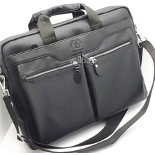 West Polo Westpolo 6008 Siyah Suni Deri Laptop & Evrak Çantası