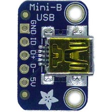 Adafruit USB Mini-B Breakout Kartı - Çevirici