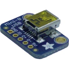 Adafruit USB Mini-B Breakout Kartı - Çevirici