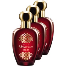 Avon Mesmerize Red Kadın Parfüm Edt 50 Ml. Üçlü Set