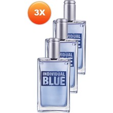 Avon İndividual Blue Edt 100 Ml Erkek Parfüm 3 Adet