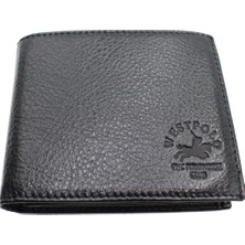 West Polo 6115 Deri Erkek Cüzdan Siyah