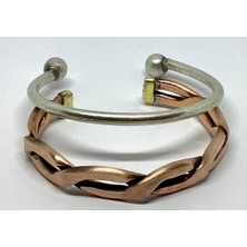 Armas Store Bakır Örme ve Toplu Bileklik 2'li Set