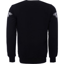 Wessi Baskılı Bisiklet Yaka Sweatshirt