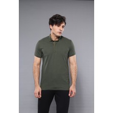 Wessi Erkek Polo Yaka Slim Fit  düz Tişört