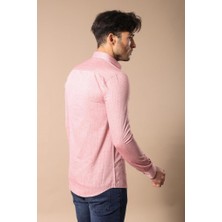 Wessi Erkek Nokta Desenli Slim Fit Gömlek