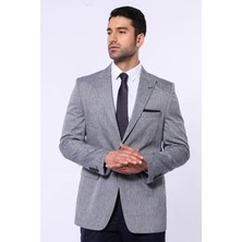 Wessi Erkek Sivri Yaka Slim Fit Spor Ceket