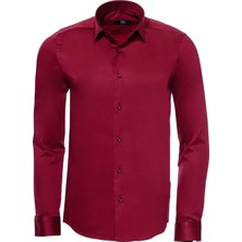 Wessi Erkek Pamuk Saten Slim Fit Gömlek