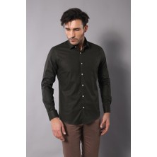 Wessi Erkek Slim Fit Kendinden Desenli Gömlek