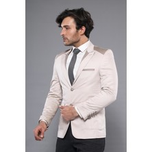 Wessi Erkek Sivri Yaka Iki Düğme Slim Fit Ceket