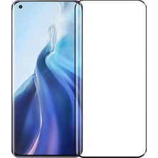 Microcase Xiaomi Mi 11 3D Curved Tam Kaplayan Tempered Glass Cam Koruma - Siyah