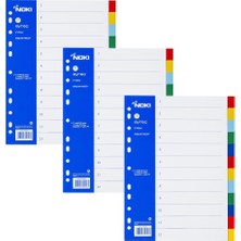 Noki Ayraç Seperatör 12 Renk 3 Adet 59126