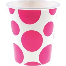 Event Party Store Bardak Fuşya/koyu Pembe Puanlı 8'li