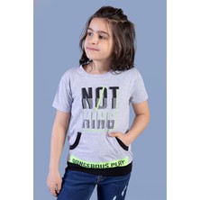 Toontoy Kids Toontoy Erkek Çocuk Kanguru Cepli Neon Baskılı Tişört