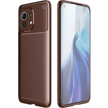 Case 4U Xiaomi Mi 11 Kılıf Negro Silikon Kahverengi