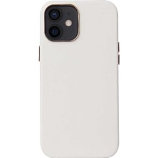 Case 4U Apple iPhone 12 Kılıf Leathersafe Wireless Kapak Beyaz