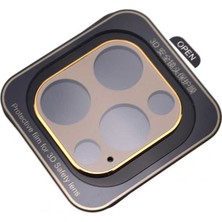 Case 4U Apple iPhone 12 Pro Max Kamera Koruyucu Altın