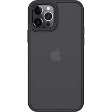 Case 4U Apple iPhone 12 Pro Max Kılıf Hybrid Case Siyah