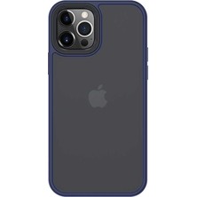 Case 4U Apple iPhone 12 Pro Max Kılıf Hybrid Case Mavi