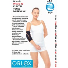 Orlex® Orx-D 43  Kubital Tünel Dirsekliği  (Dirseğin Iç Kısmında 20' Eğilimli Çelik Destegi Vardır.)