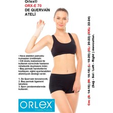 Orlex® Orx-E 70 - ( Sağ El ) De Quervain Ateli  (Hava Alabilen Pamuklu Kumaştan Üretilmiştir.)