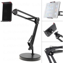 Masa Üstü Tablet Tutucu Telefon Standı Ayarlanabilir 6" - 11" Inc Siyah