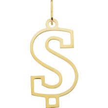 Gençtaş Kuyumculuk 14 Ayar Altın Ş Harfi Kadın Kolye Ucu
