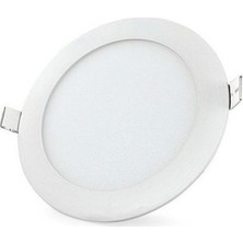Voltek 18W-8" Yuvarlak Slim LED Panel Armatür 6500K - Beyaz