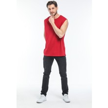 Superlife Bisiklet Yaka Kolsuz Tshirt