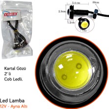 Carub 12V Ayna Altı LED Lamba 23 mm Beyaz 2 Li Cob LED BR4621022