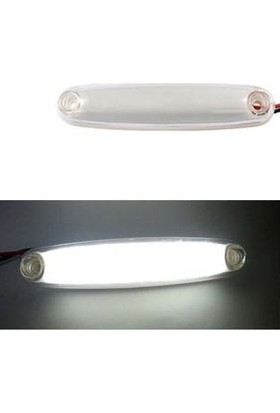 Zembil 12V-24V Neon Parmak LED Lamba (1 Adet) Beyaz
