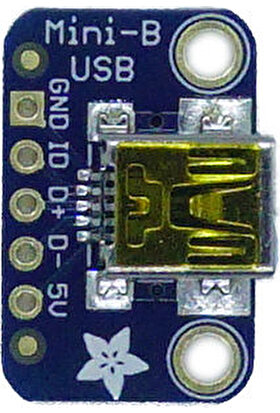 Adafruit USB Mini-B Breakout Kartı - Çevirici