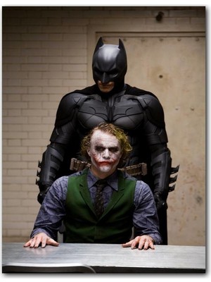 Caka Tablo Ahşap Tablo Batman ve Joker