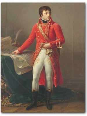 Caka Tablo Ahşap Tablo Napoleon Bonaparte Savaş Planları Kağıtları