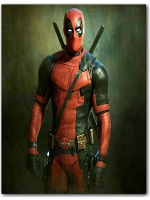 Caka Tablo Ahşap Tablo Film Karekteri Savaşçı Deadpool