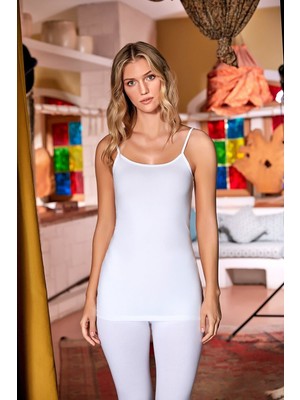 Berrak Kadın Likralı Ip Askılı Atlet 3'lü Paket -2128