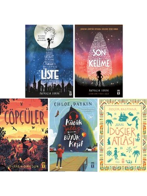 Genç Timaş 5 Kitap Set 5. 6. 7. 8. Sınıflar Ortaokul Okuma Kitapları / Liste - Son Kelime - Çöpçüler - Küçük Yıldız Büyük Keşif - Düşler Atlası