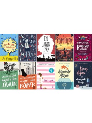 Genç Timaş 10 Kitap Set 5. 6. 7. 8. Sınıflar Ortaokul Okuma Kitapları / Limon Kütüphanesi , En Yakın Uzak - Içimdeki Müzik - Uçabileceğini Hayal Eden Tavuk - Kiraz Ağacı ile Aramızdaki Mesafe
