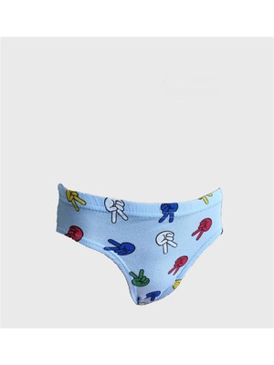 Kota Erkek Çocuk Baskılı Likralı Slip Külot 6 Adet - 1018